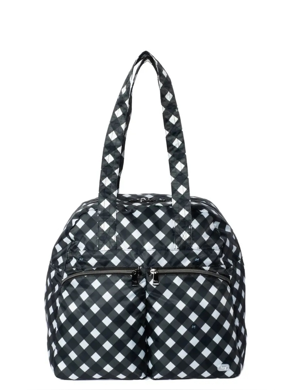 LUG | Boxer packable tote | Gingam Black